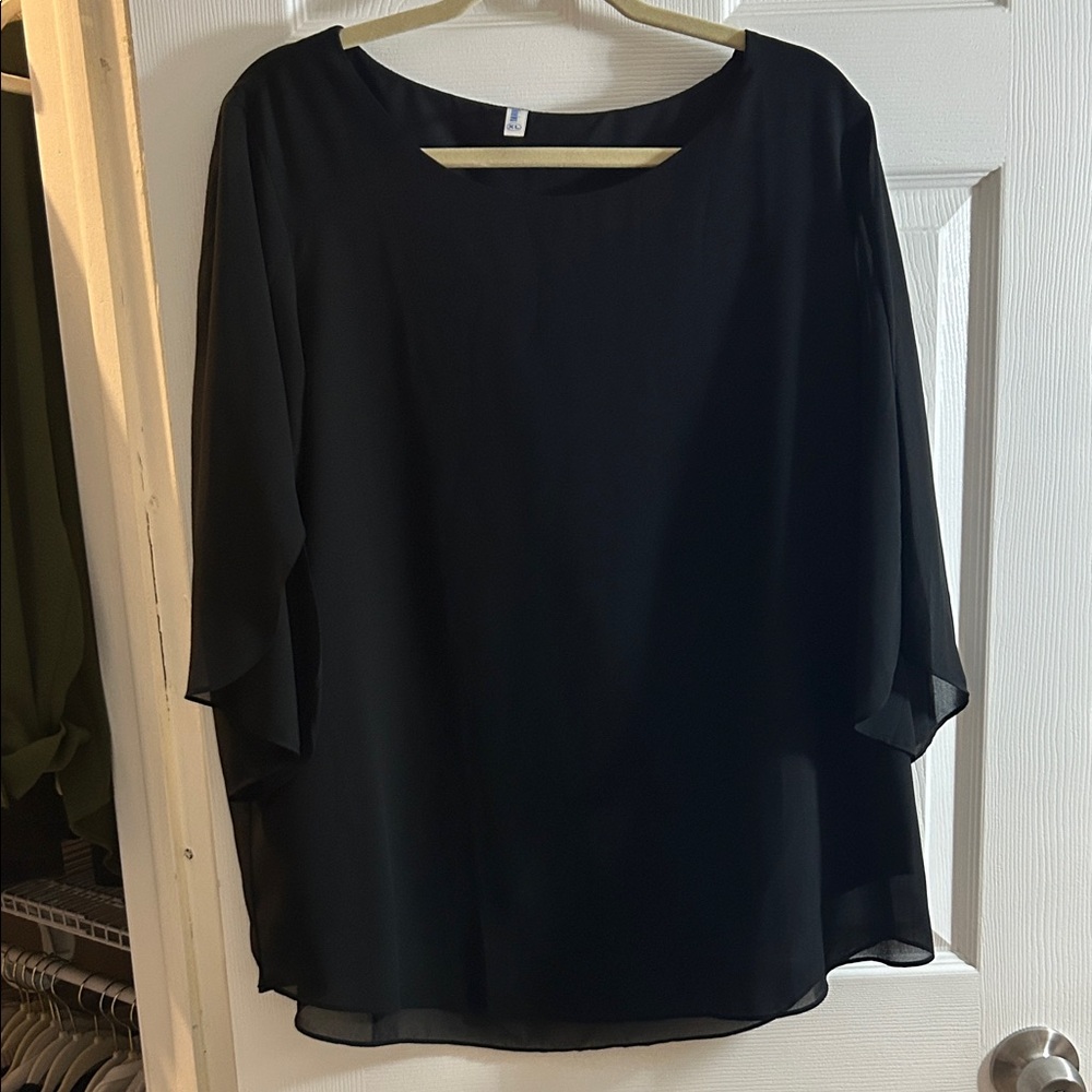 Elegant Black Women's Top